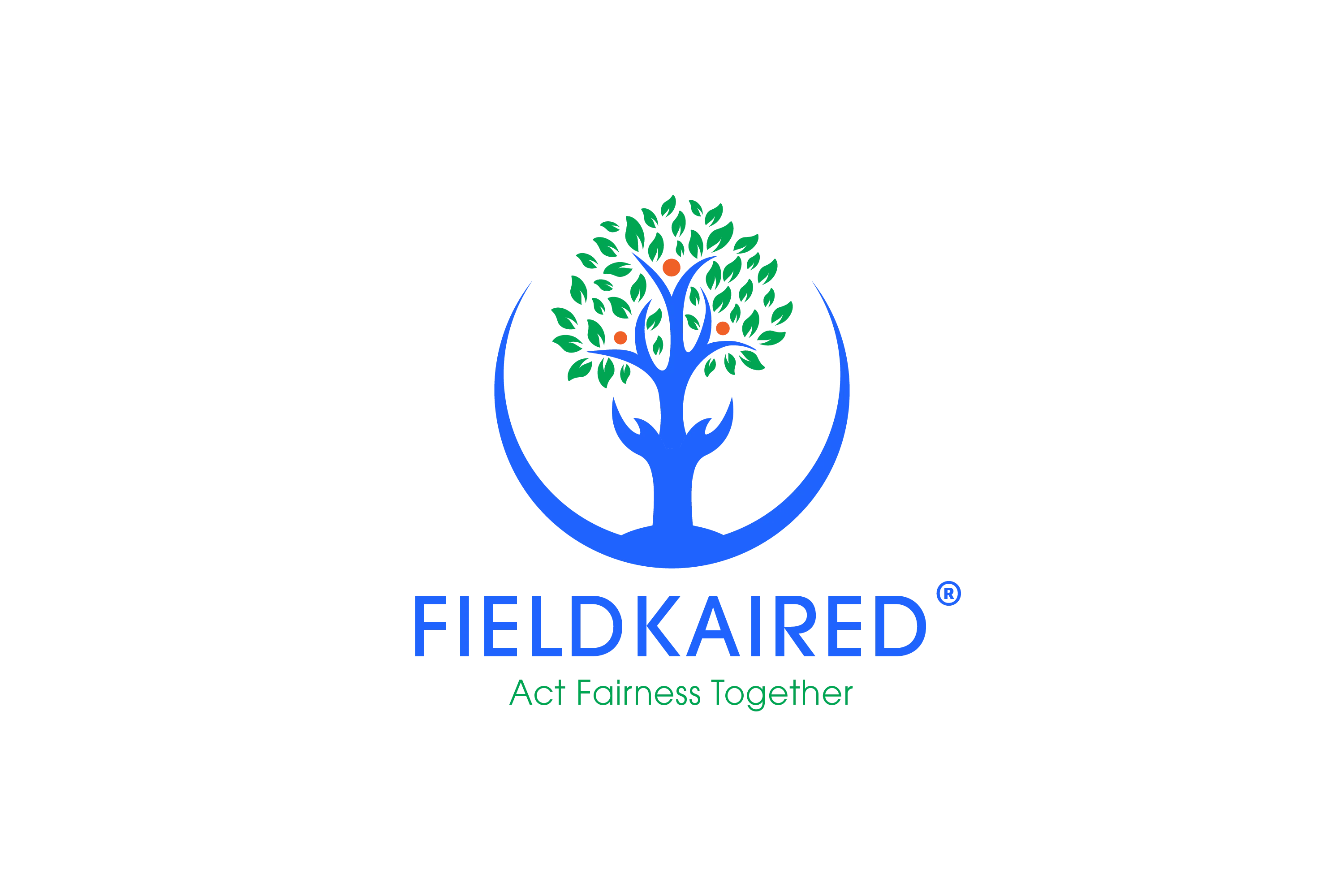 Fieldkaired logo - a blend of lush green and technology motifs, symbolizing advanced agricultural solutions.