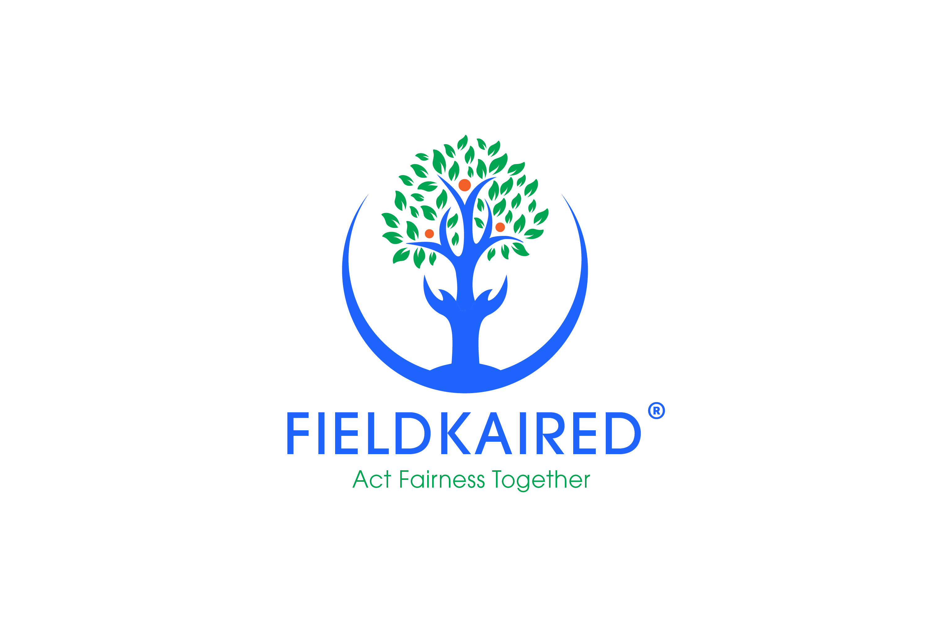 Fieldkaired logo - a blend of lush green and technology motifs, symbolizing advanced agricultural solutions.