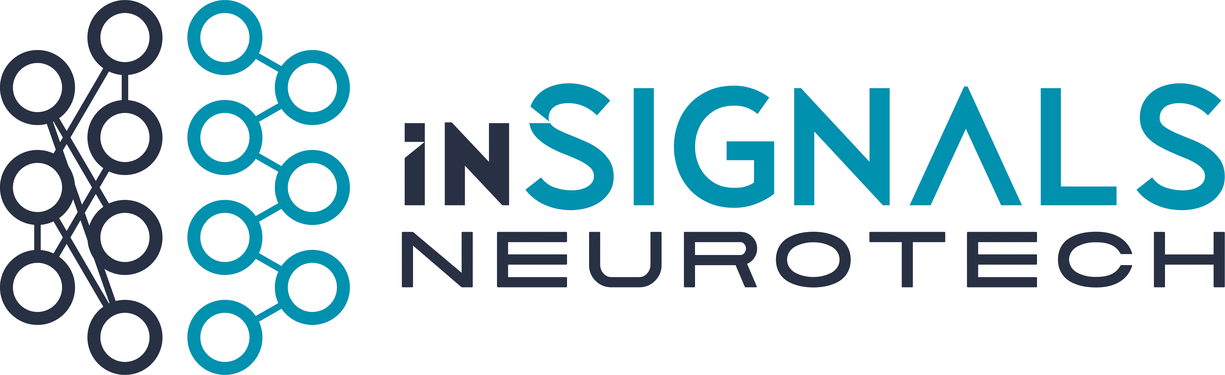 inSignals Neurotech blue and black logo with connected dots