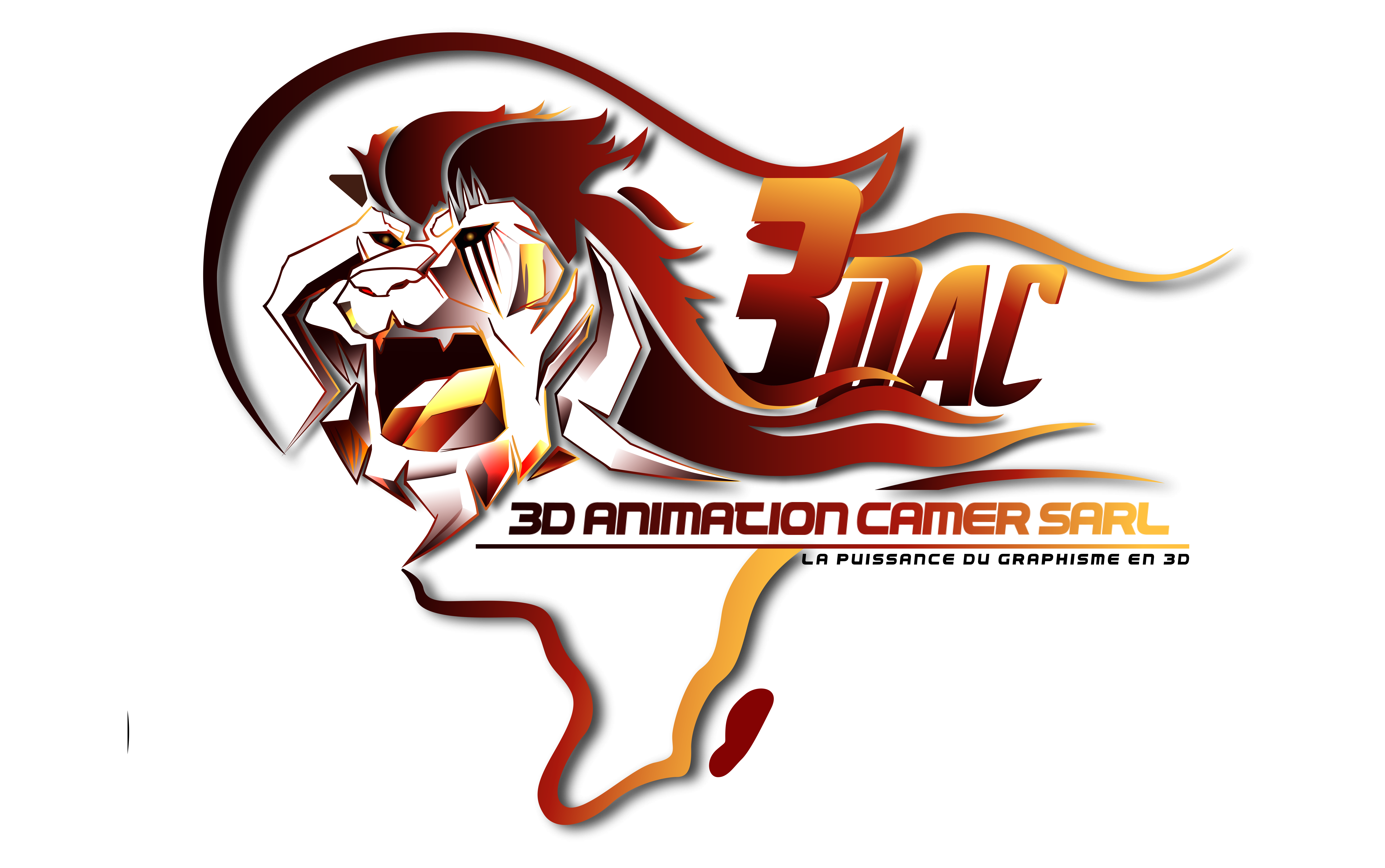 le lion enflammé signifie la force du lion imbattable joint à la puissance du feu inarrêtable.
