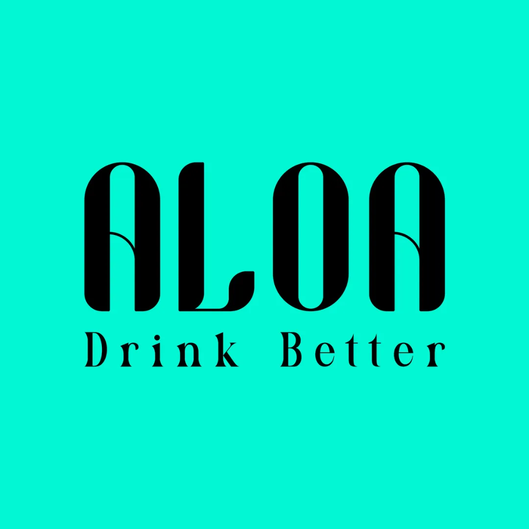 Nom de la Marque : Aloa , Base Line : Drink better