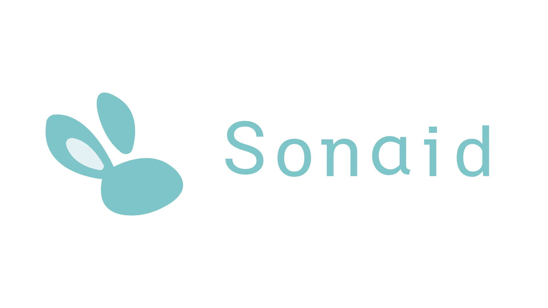 Sonaid logo, the text and a rabbit face.