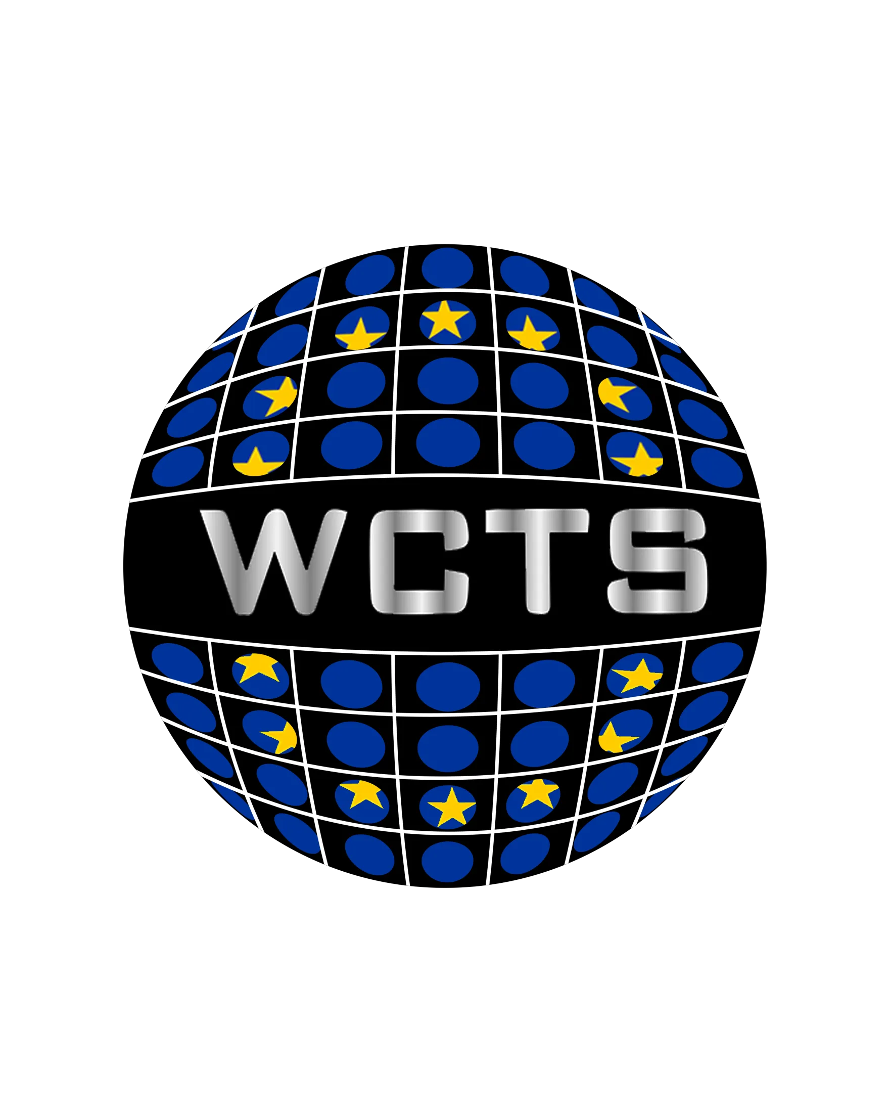 WCTS EUROPE logo en bleu et jaune