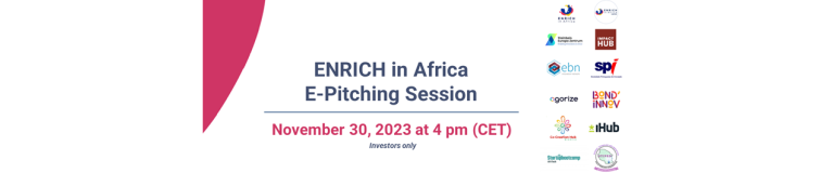 ENRICH in Africa - ePitching session 