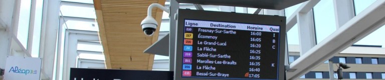 Passenger information display in Le Mans