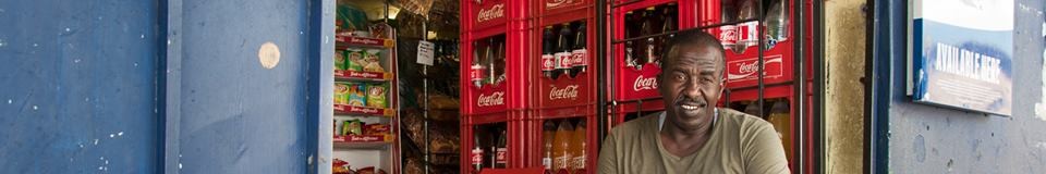 Epicerie informelle à Langa, Cape Town, Afrique du Sud