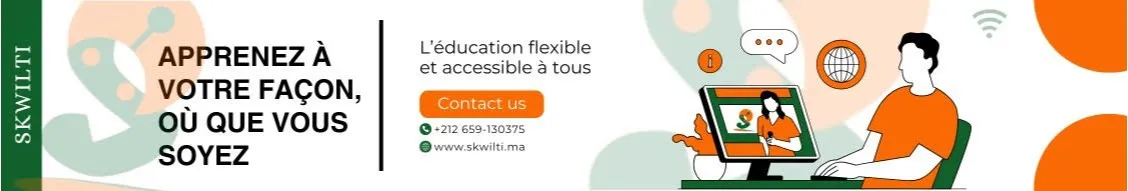 Bannière skwilti ( cours de soutien scolaire à distance )