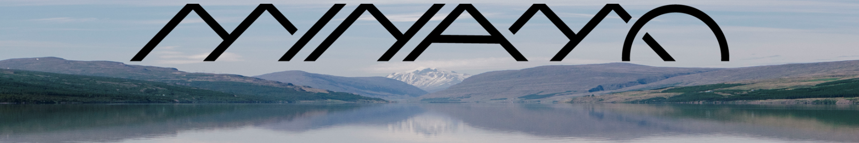 Minamo logo on an Icelandic landscape