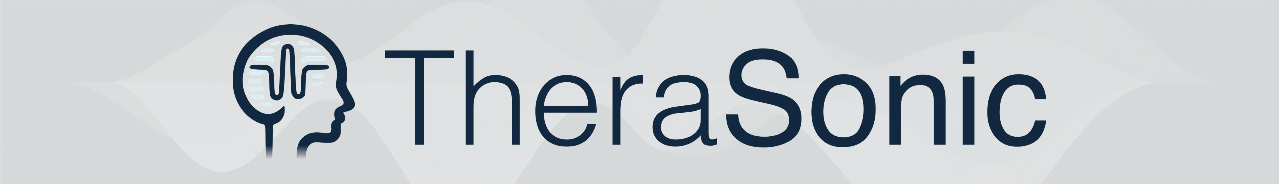 Logo représentant une onde sinusoïdale sur un cerveau à l'intérieur d'une tête humaine