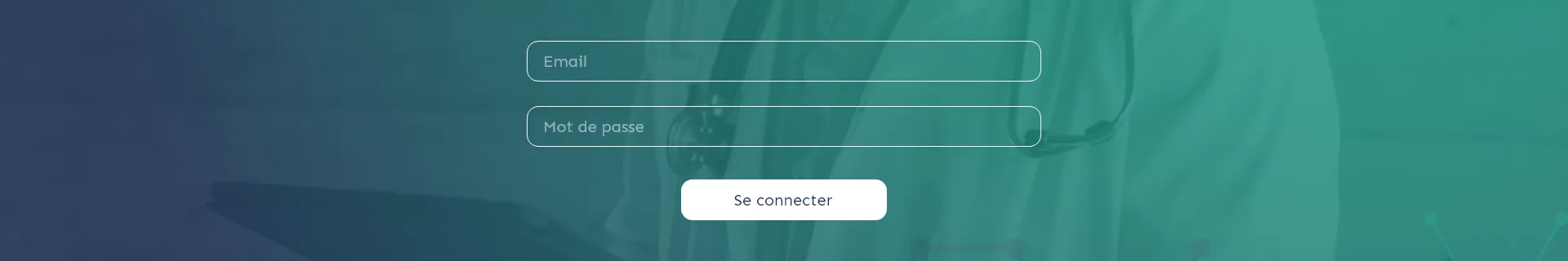 login page du logiciel