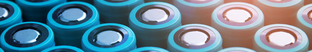 battery cells in blue wrapping