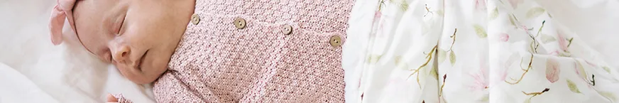 Sleeping baby in Maylily products