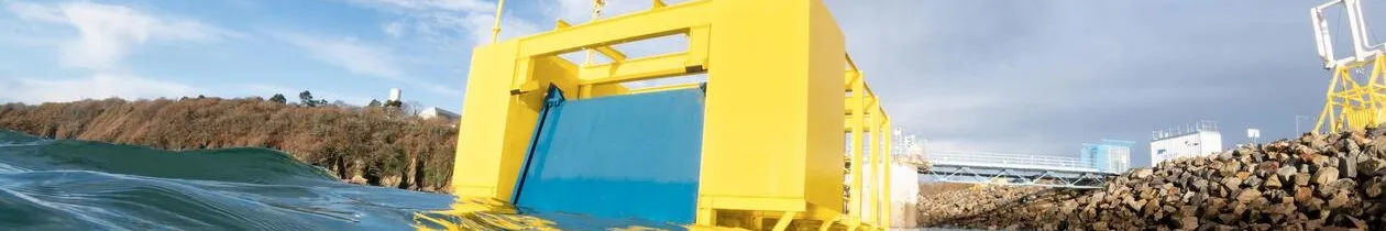 Image de caisson de digue à récupération d'énergie