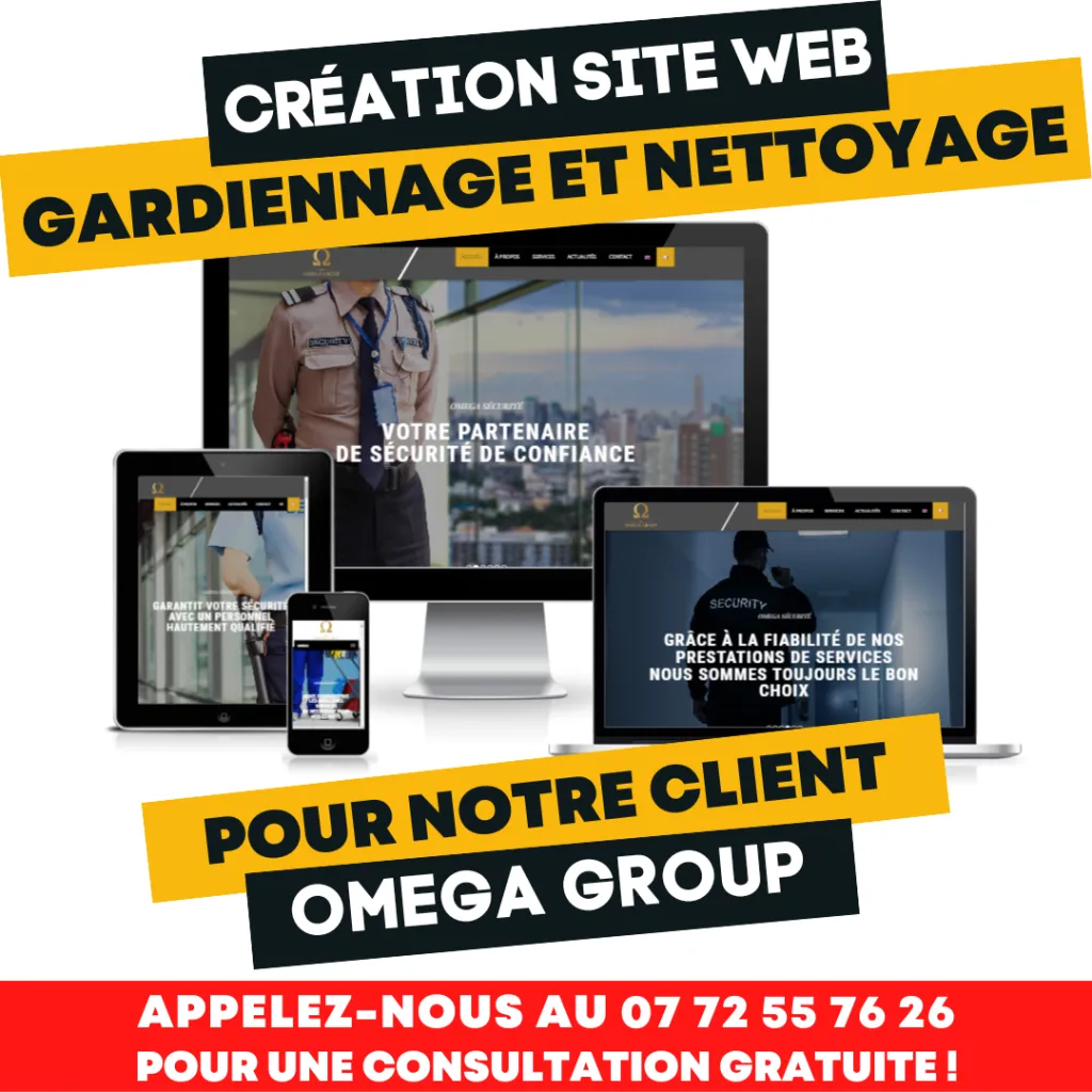 Création de site internet secteur Gardiennage et Nettoyage