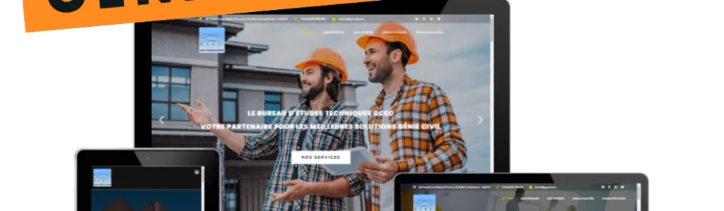 Création de site internet secteur Études Techniques et Génie Civil