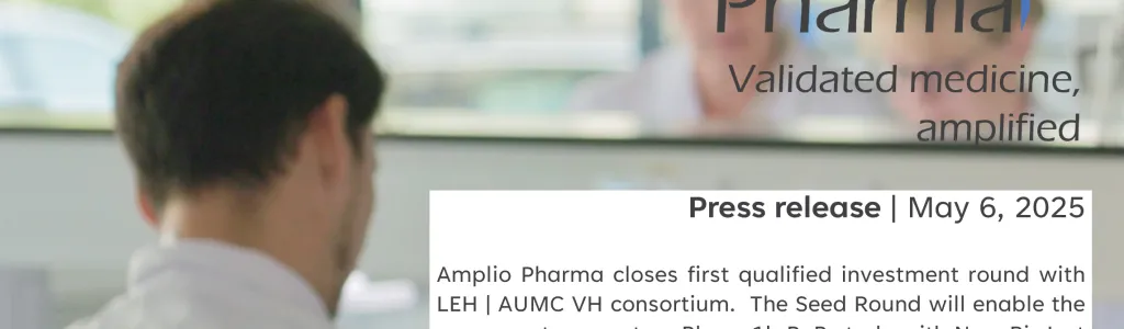 Press Release Amplio Pharma B.V.