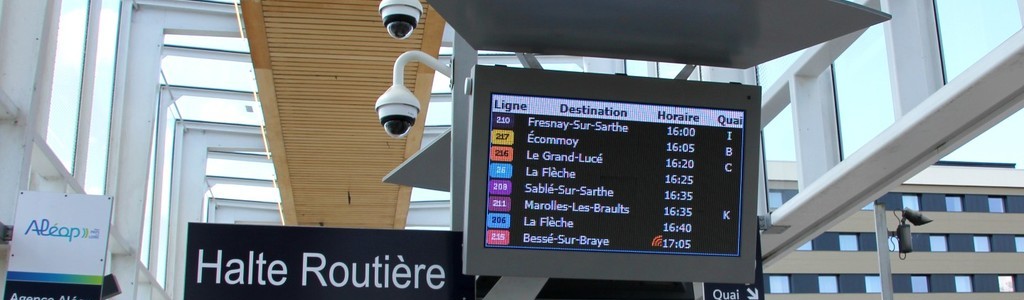 Passenger information display in Le Mans